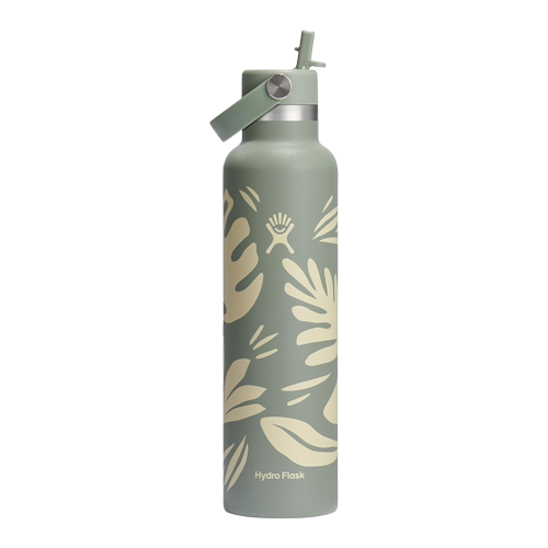 Hydro Flask 24 Oz Standard Flex Straw Cap Botanical Bliss - Agave