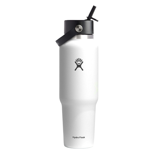 Hydro Flask 40 OZ Wide Flex Straw Travel Bottle - White