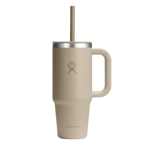 Hydro Flask Travel Tumbler 24 Oz Splash Resistant lid - Oat