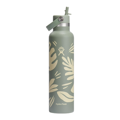 Hydro Flask 24 Oz Standard Flex Straw Cap Botanical Bliss - Agave