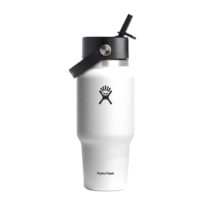 Hydro Flask 24 OZ Wide Flex Straw Travel Bottle - White