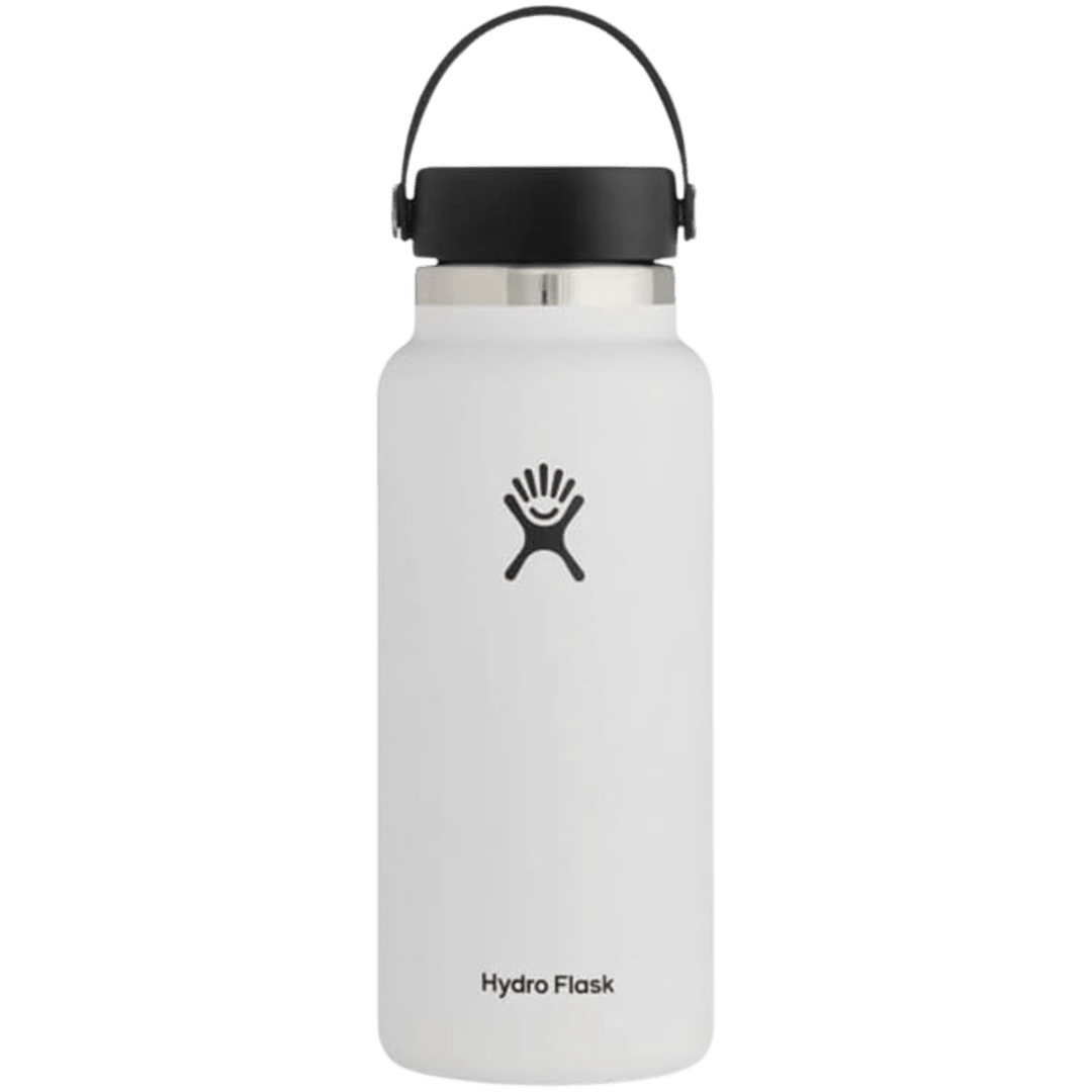 Hydro Flask Wide Mouth Bottle with Flex Cap White 32 oz