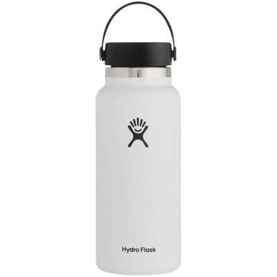 Hydro Flask Wide Mouth Bottle with Flex Cap White 32 oz