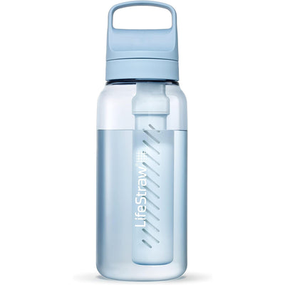 LifeStraw Go Series – BPA-Free Water Filter Bottle, 1L (Icelandic Blue)