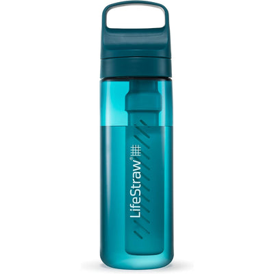 LifeStraw Go Series – BPA-Free Water Filter Bottle, 22oz (Laguna Teal)