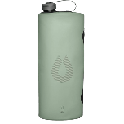 HydraPak Seeker - Collapsible Water Storage (4L/140oz) - BPA & PVC Free Camping Hydration Reservoir Bag - Sutro Green