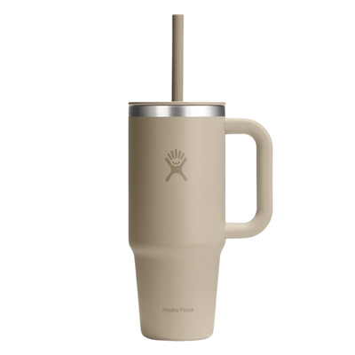 Hydro Flask Travel Tumbler 24 Oz  Splash Resistant lid - Oat