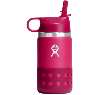Hydro Flask 12 Oz Kids Wide Mouth Straw Cap And Boot Peony