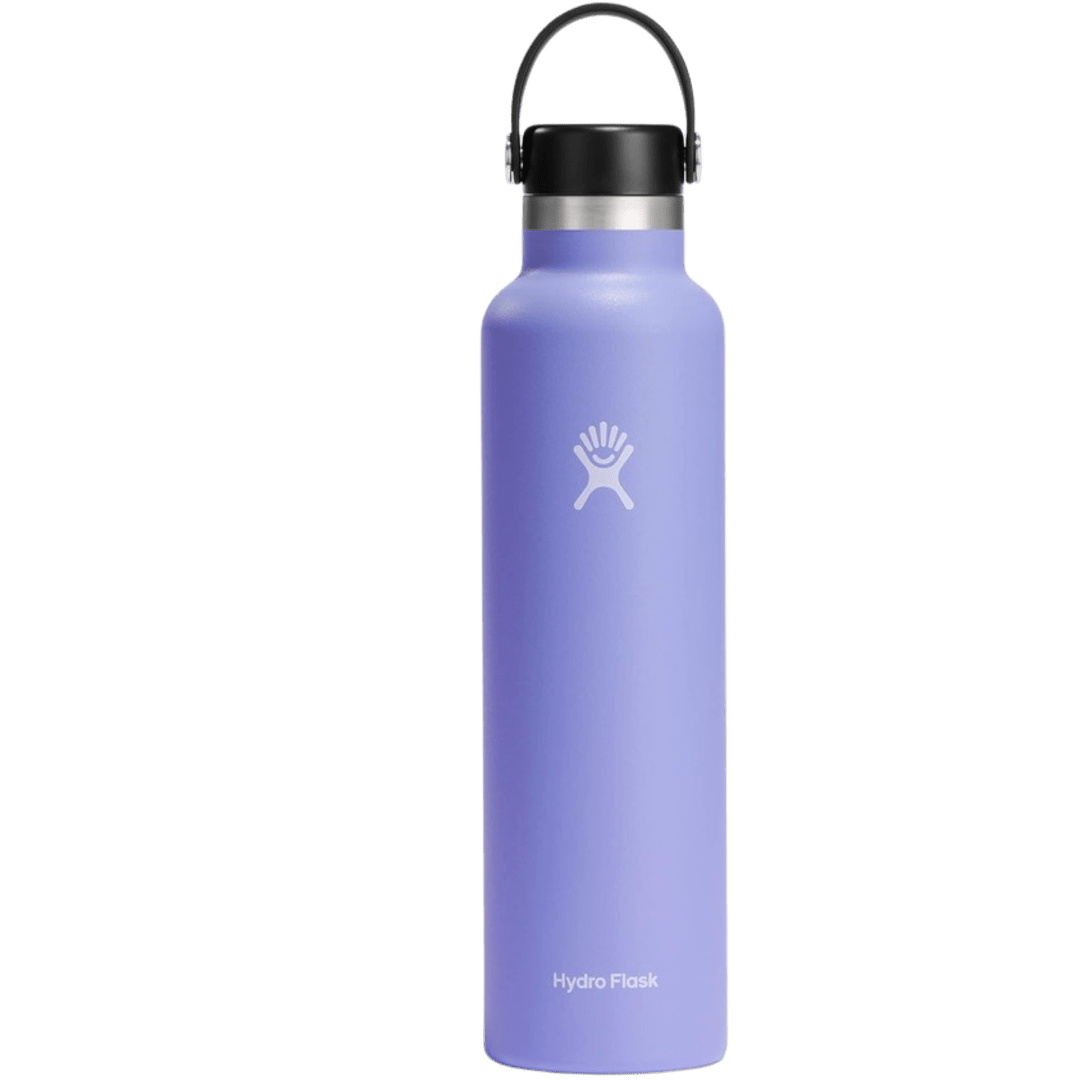 Hydro Flask 24 oz Standard Mouth with Flex Cap Stainless Steel Reusable Water Bottle Lupine - Vacuum Insulated, Dishwasher Safe, BPA-Free, Non-Toxic