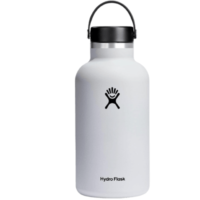 Hydro Flask Wide Mouth Bottle with Flex Cap White 64 oz