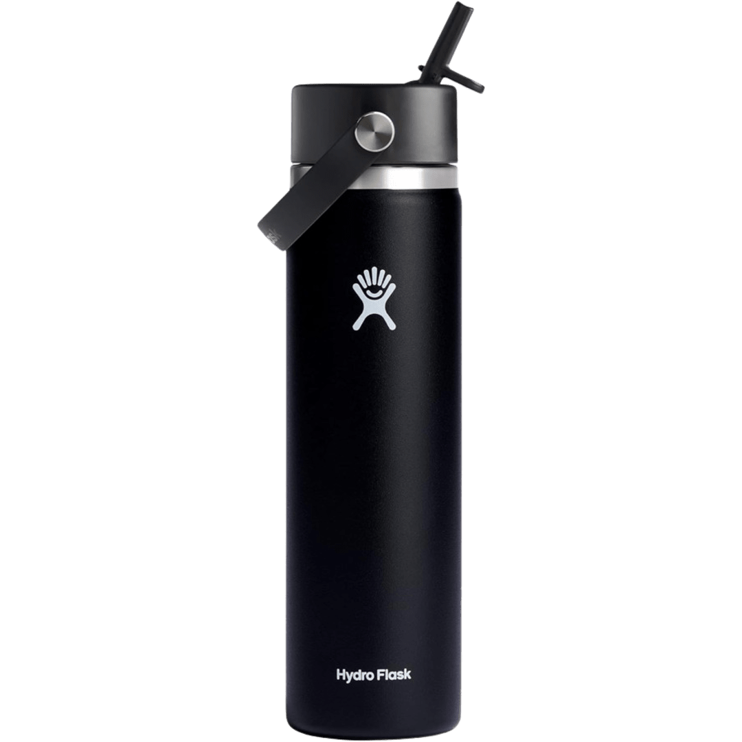 Hydro Flask 24 Oz Wide Flex Straw Cap Black