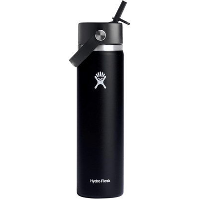 Hydro Flask 24 Oz Wide Flex Straw Cap Black