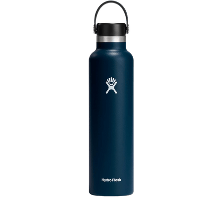 Hydro Flask 24 Oz Standard Mouth with Flex Cap or Flex Straw Lid - Insulated Water Bottle