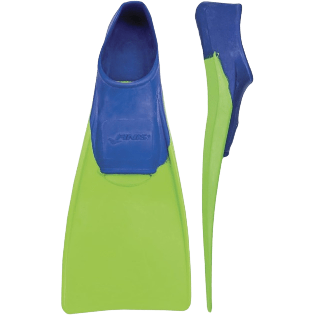 FINIS Long Floating Fins , Blue/Lime Green, XXXS (Jr. 8-11) (1.05.037.01)