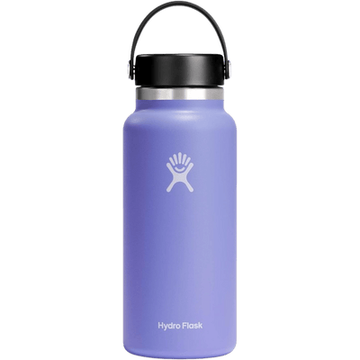 Hydro Flask 32 oz Wide Mouth with Flex Cap Stainless Steel Reusable Water Bottle Lupine - Vacuum Insulated, Dishwasher Safe, BPA-Free, Non-Toxic