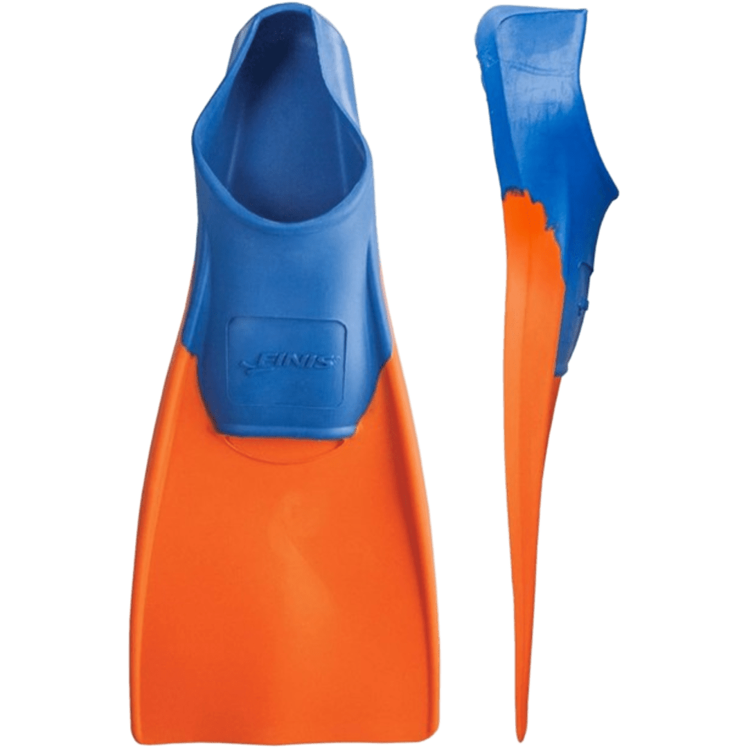 FINIS Long Floating Fins , Blue/Orange, XXS (Jr. 11-1) (1.05.037.02)