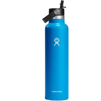 Hydro Flask 24 oz Standard Mouth Flex Straw Cap Pacific, Dishwasher Safe