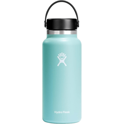 Hydro Flask 32 oz Wide Mouth with Flex Cap Stainless Steel Reusable Water Bottle Dew - Vacuum Insulated, Dishwasher Safe, BPA-Free, Non-Toxic