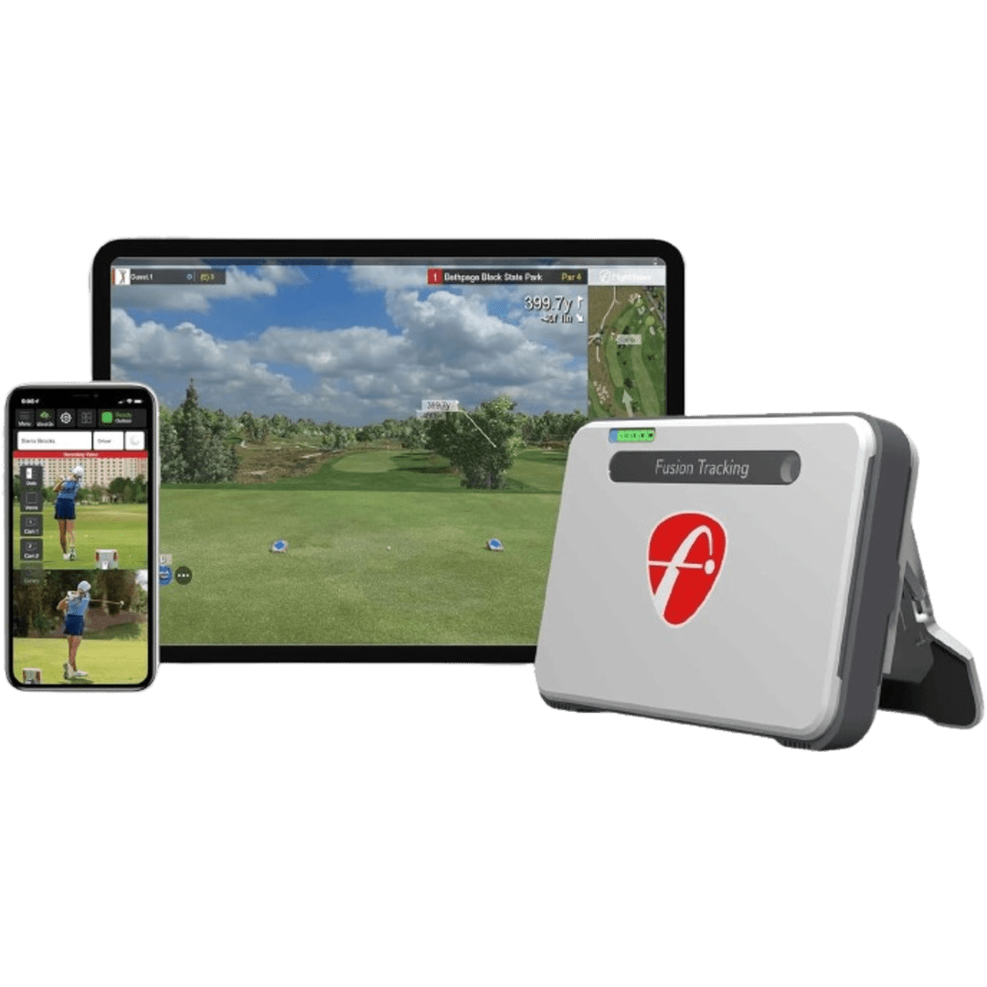 FlightScope Mevo+ GPS Launch Monitor and Golf Simulator | 20+ Swing Data Parameters with Multicam, 12 E6 Courses, 17 Practice Ranges and Games - for Indoor & Outdoor Use | Works with iOS and PC