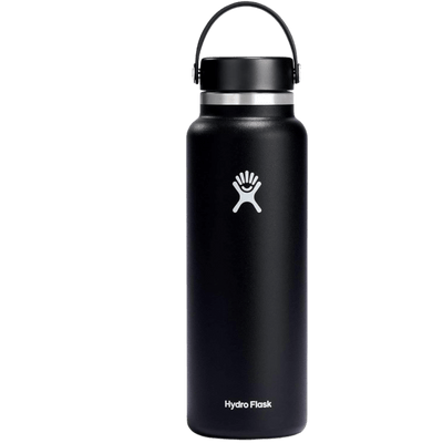 Hydro Flask Wide Mouth Bottle with Flex Cap Black 40 oz