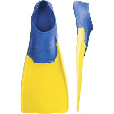 FINIS Long Floating Fins , Blue/Yellow, XS (US Male 1-3 / US Female 2-4) (1.05.037.03)