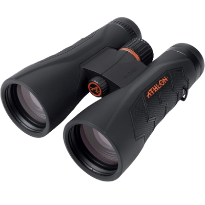 Athlon Optics 12x50 Midas G2 UHD Black Binoculars with Eye Relief for Adults and Kids, High-Powered Binoculars for Hunting, Birdwatching, and More