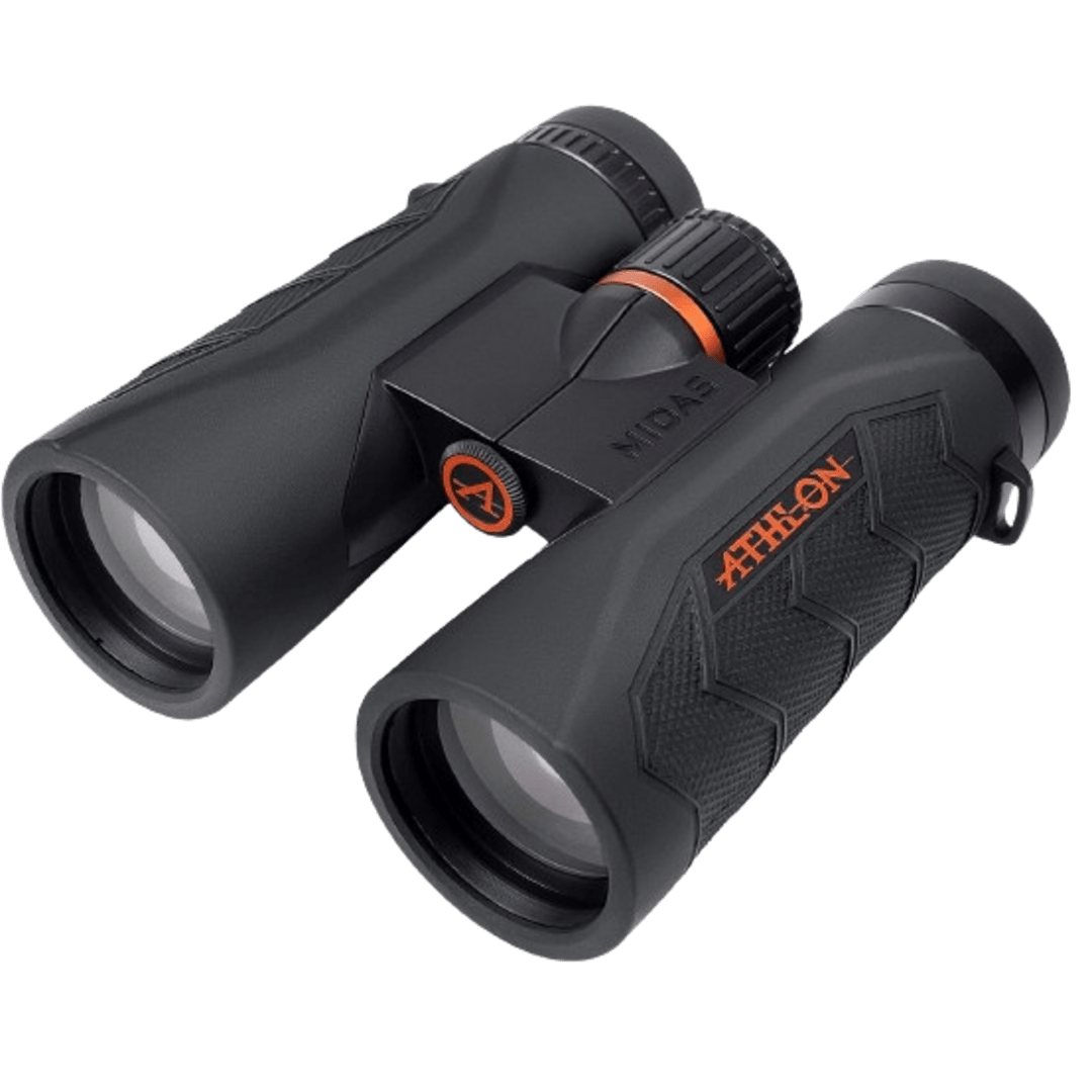 Athlon Optics 8x42 Midas G2 UHD Black Binoculars with Eye Relief for Adults and Kids, High-Powered Binoculars for Hunting, Birdwatching, and More