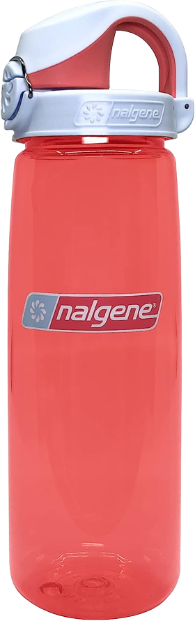 Nalgene Sustain Tritan BPA-Free On The Fly Water Bottle Made with Material Derived from 50% Plastic Waste, Coral