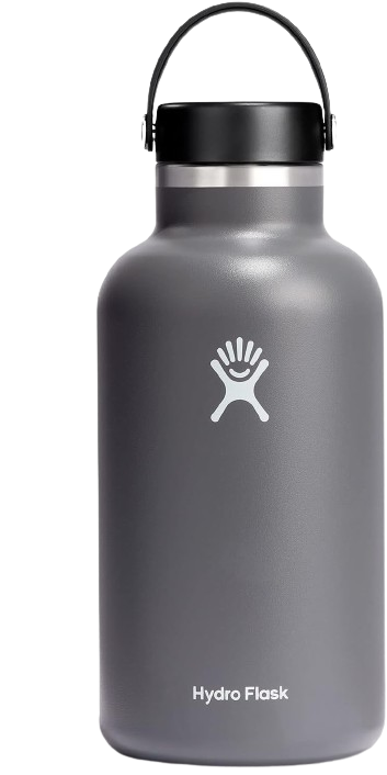 Hydro Flask Stainless Steel Wide Mouth Water Bottle with Flex Cap and Double-Wall Vacuum Insulation