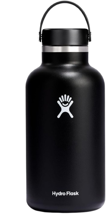 Hydro Flask Stainless Steel Wide Mouth Water Bottle with Flex Cap and Double-Wall Vacuum Insulation