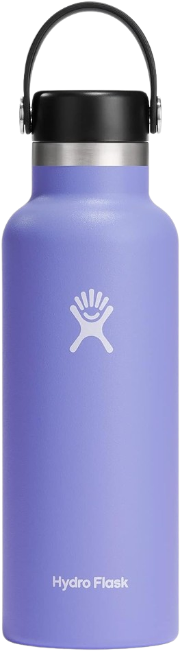 Hydro Flask Stainless Steel Standard Mouth Water Bottle with Flex Cap and Double-Wall Vacuum Insulation