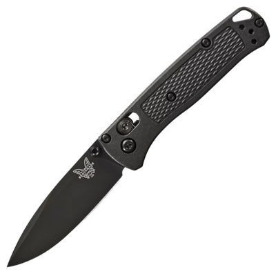 Benchmade Mini Bugout Carbon-Coated Drop-Point Folding Knife with CF-Elite Handle