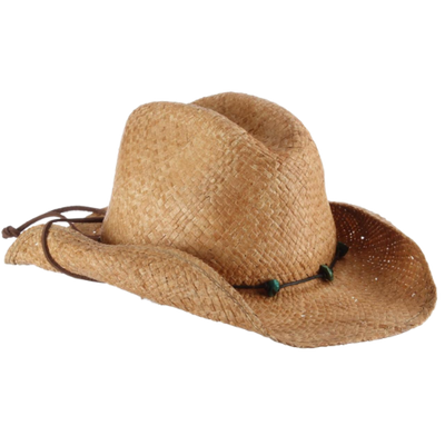 Dorfman Hat Co. Mare Raffia Western Hat - Women's