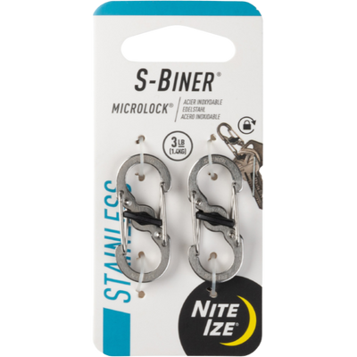 Nite Ize S-Biner MicroLock Keychains - Package of 2