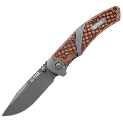 Old Timer Wood Ti-Nitride Spring-Assisted Knife