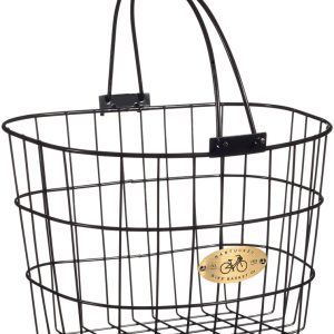 SURFSIDE ADULT WIRE D HANDLEBAR BASKET - BLACK