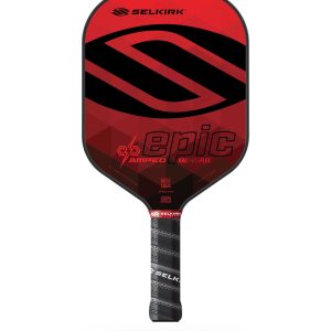 AMPED EPIC LIGHTWEIGHT PICKLEBALL PADDLE, RED