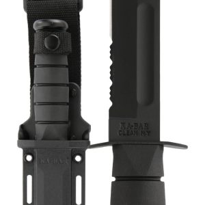 FULL SIZE BLACK SERRATED EDGE KNIFE