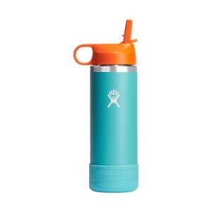 Hydro Flask Kids Water Bottle for School - 18 Oz in Seaspray Blue
