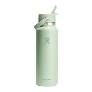 Hydro Flask Water Bottle - Insulated Stainless Steel 40 Oz Aloe Green