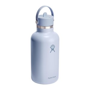 Hydro Flask - Water Bottle Wide Mouth Flex Straw Lid 64 Oz Surf Blue
