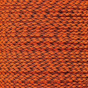 TYPE III 550 SURVIVAL PARACORD 100FT HANK (NEON ORANGE CAMO)