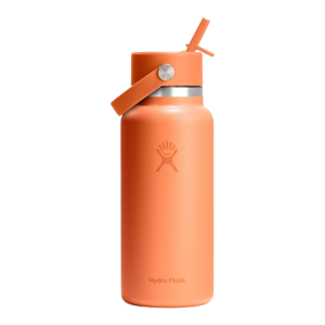 Hydro Flask Water Bottle - Insulated Stainless Steel Leakproof and Refillable in 32 Oz Nectar Orange