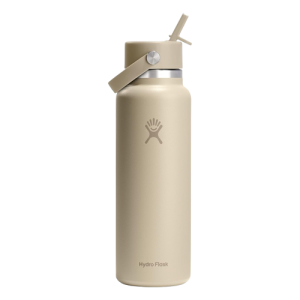 Hydro Flask 40 oz Wide Mouth Water Bottle with Flex Straw Lid Insulated Stainless Steel