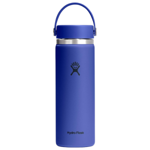 Hydro Flask 20 oz Water Bottle with Wide Mouth Flex Lid - Insulated Stainless Steel Capri Blue