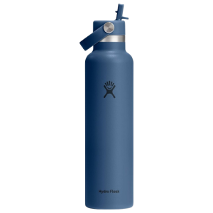 Hydro Flask 24 oz Water Bottle with Straw Lid - Insulated Stainless Steel Harbor Blue