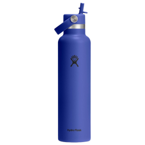 Hydro Flask 24 oz Water Bottle with Straw Lid - Insulated Stainless Steel Capri Blue