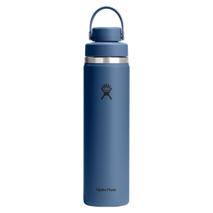 Hydro Flask 24 oz Water Bottle with Wide Mouth Flex Chug Lid - Insulated Stainless Steel Harbor Blue