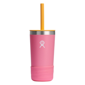 Hydro Flask Kids 12 oz Insulated Tumbler with Straw Dahlia Pink