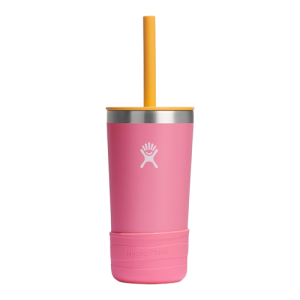 Hydro Flask Kids 12 oz Insulated Tumbler with Straw Dahlia Pink